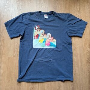Supreme “Swimmers” Tee – Graphic Swimwear Print – Size Medium Navy SS18